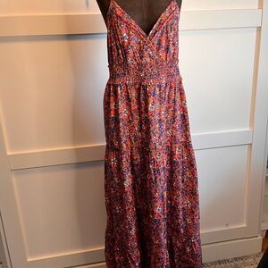 Universal Thread Floral Maxi Dress | Smocked Waist | Size M